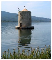 Il mulino sulla laguna di Orbetello