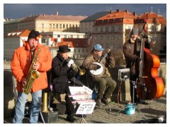 Praga: suonatori di strada