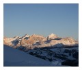 Spedisci la cartolina "Tramonto da passo Gardena"