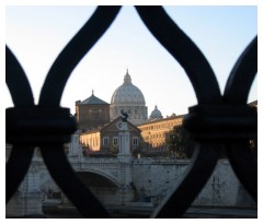 San Pietro attraverso ponte Sant'Angelo