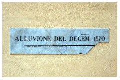 Segni di un alluvione del 1870