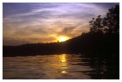 Tramonto in piscina