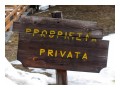 Spedisci la cartolina "Propriet privata"