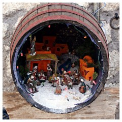 Presepio in botte